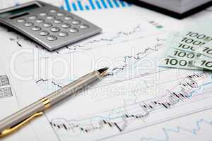 financial charts and graphs