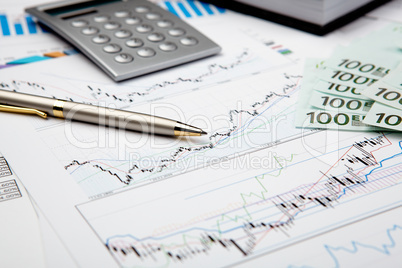 financial charts and graphs