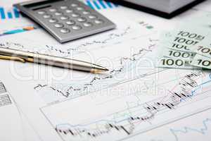 financial charts and graphs