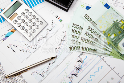 financial charts and graphs