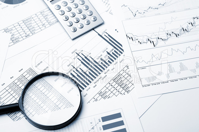 financial charts and graphs