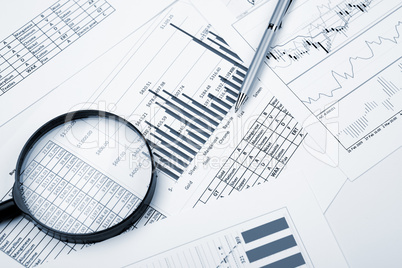 financial charts and graphs