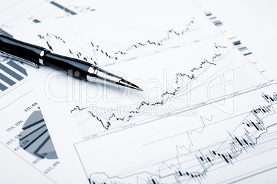 financial charts and graphs