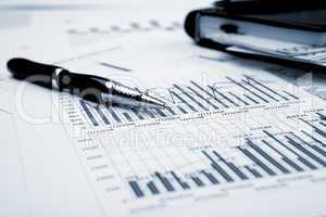 financial charts and graphs