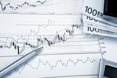 financial charts and graphs