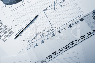 financial charts and graphs