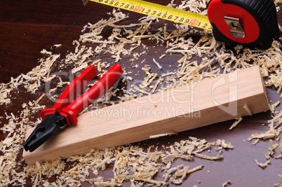 Shavings of wood