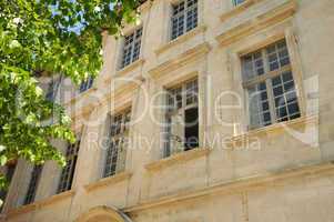 France, Provence, facade of old building in Avignon