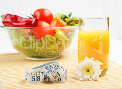 Breakfast of fresh vegetables