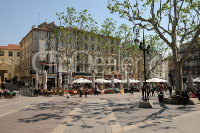 France, Provence, Place de l Horloge in Avignon