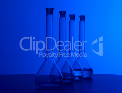 Chemistry laboratory equipment and glass tubes