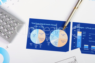 charts and graphs of sales