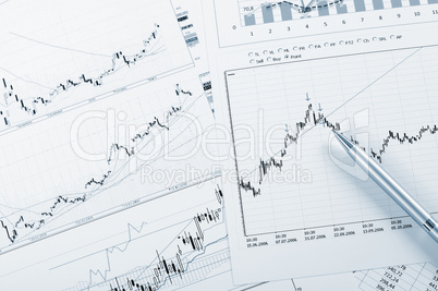 charts and graphs of sales