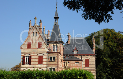 France, Yvelines, Becheville castle in Les Mureaux