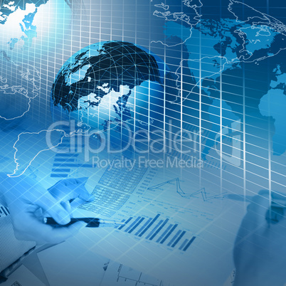 Business charts and graphs