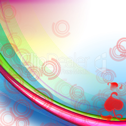 Colourful abstract illustration background