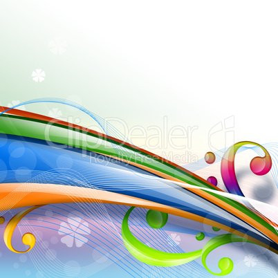 Colourful abstract illustration background