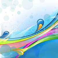 Colourful abstract illustration background