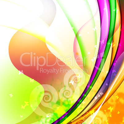 Colourful abstract illustration background