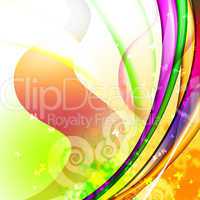 Colourful abstract illustration background