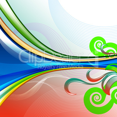 Colourful abstract illustration background