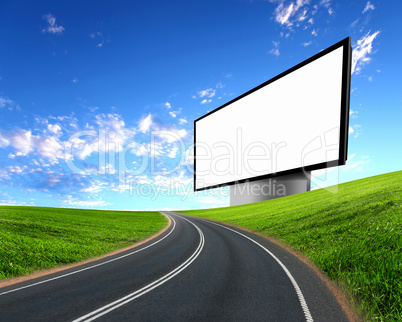 billboard on the road