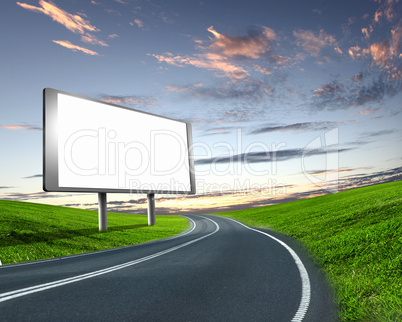 billboard on the road