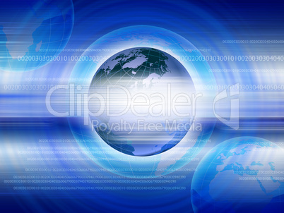 Abstract background on global business