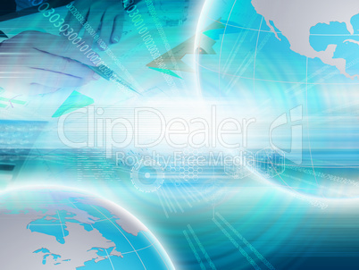 Abstract background on global business