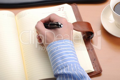 young business man working in an office