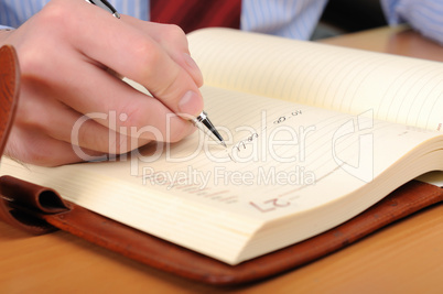 young business man working in an office young business man working in an office