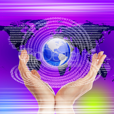 global technology illustration