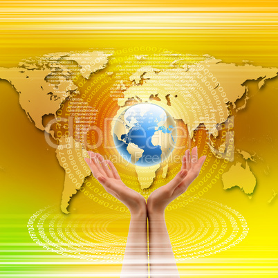 global technology illustration