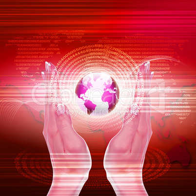 global technology illustration