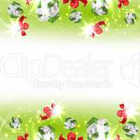 Background with traditional Christmas decoration