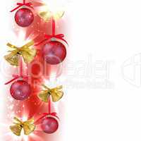 Background with traditional Christmas decoration