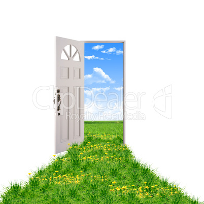 door toward nature