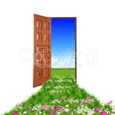 door toward nature