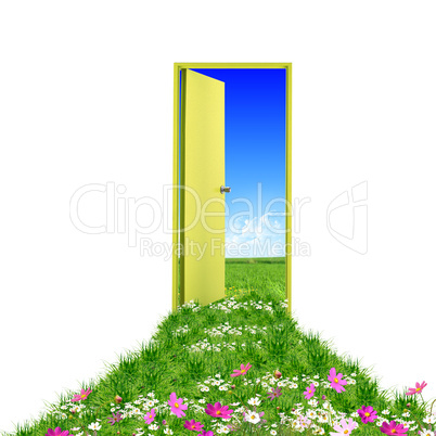 door toward nature