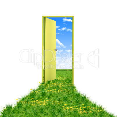 door toward nature
