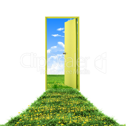 door toward nature