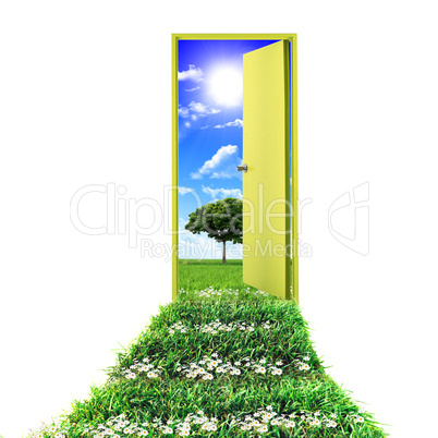 door toward nature