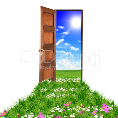 door toward nature