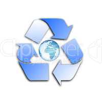 symbol of environment protection and recycling