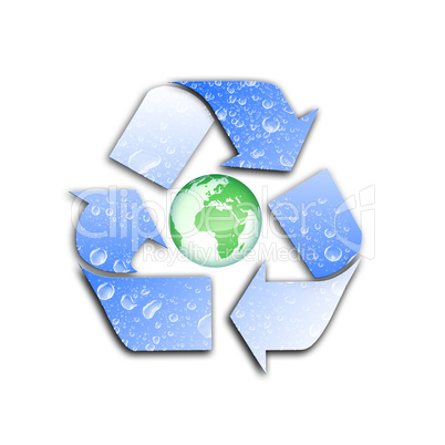 symbol of environment protection and recycling