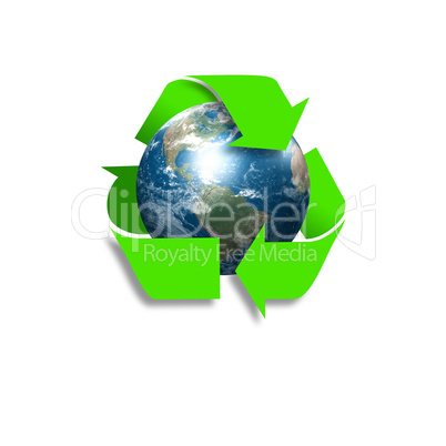 symbol of environment protection and recycling