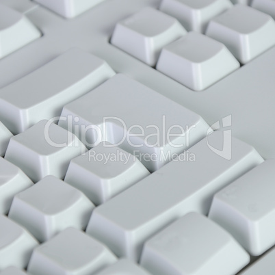 Blank computer keyboard