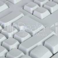 Blank computer keyboard