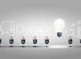 row of light bulbs