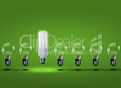row of light bulbs